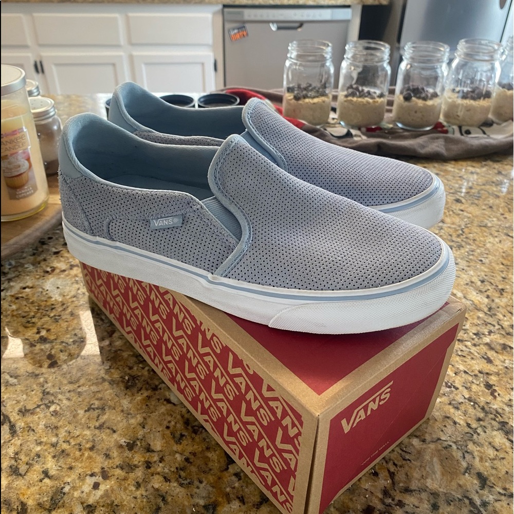 Vans slip ons size 8.5 womens. Like new only worn a few times.